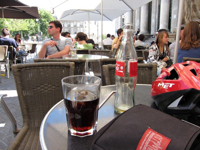 Coca-cola at french cafe